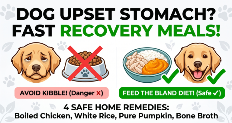 What to Feed a Dog with an Upset Stomach: Gentle At-Home Recovery Meals